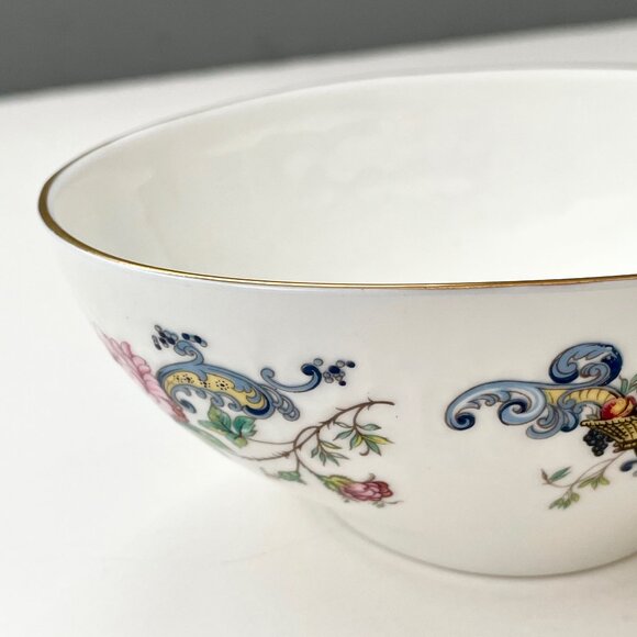 Crown Staffordshire England Chelsea Manor Fine Bone China Candy Dish Oval Bow - Picture 13 of 16